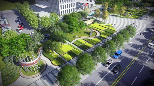 开云体育浅谈城市公共绿化景观设计理念(图1)