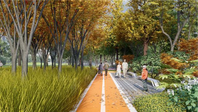 开云体育 开云平台【提示】10万平方米！公园东路核心景观带建设即将启动四大版块效果图出炉(图4)