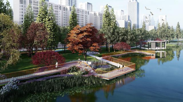 开云体育 开云平台【提示】10万平方米！公园东路核心景观带建设即将启动四大版块效果图出炉(图8)