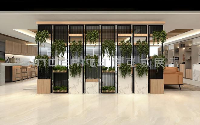 开云体育 开云官网展厅设计中绿化植物的空间布局方式有哪些？(图1)