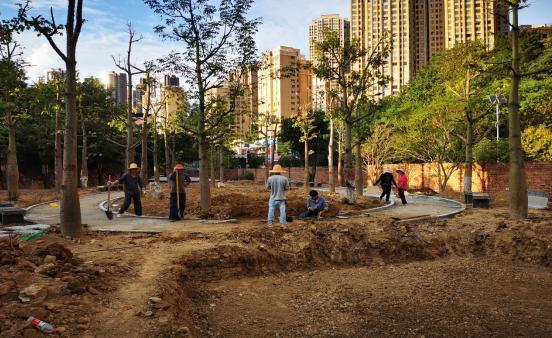 又一城市休闲好去处 仁和首个新建口袋花园年开云体育 开云官网底建成(图1)