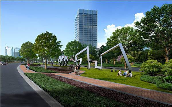 道路绿化设计中Kaiyun 开云植物配置模式(图3)