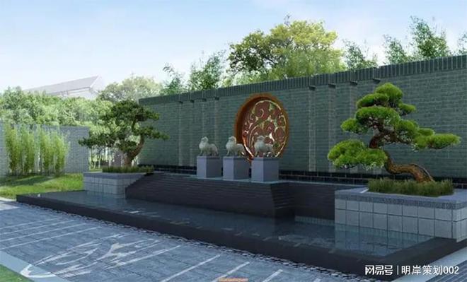 明岸：园林景开云体育 开云平台观设计中的景观墙(图2)