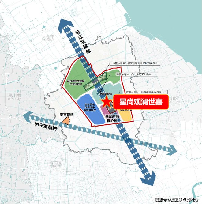 Kaiyun 开云嘉定 星尚观澜世嘉周边未来规划地址和户型分析！详情图文解析(图5)