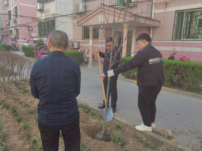 开云 开云体育官网陕西咸阳：芙蓉社区天宏小区开展植绿行动(图1)