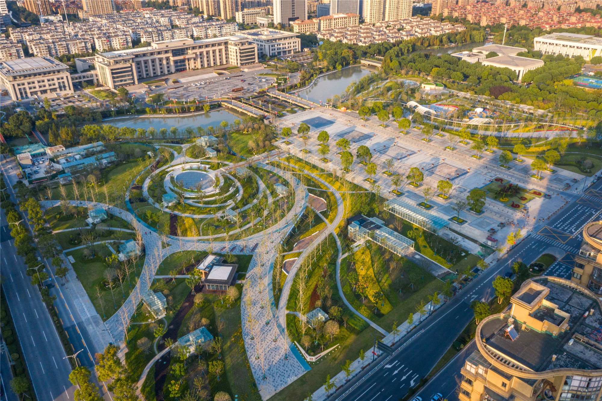 开云APP 开云官网入口嘉兴南湖市民广场景观设计 骏地设计(图1)