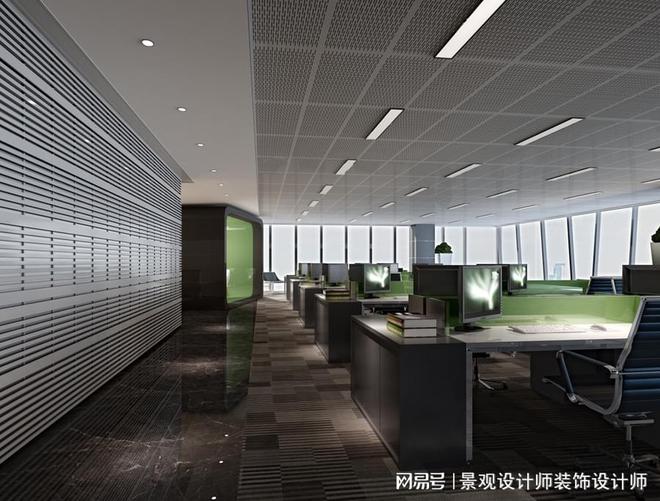 开云体育 开云平台办公室设计案例效果图(图3)
